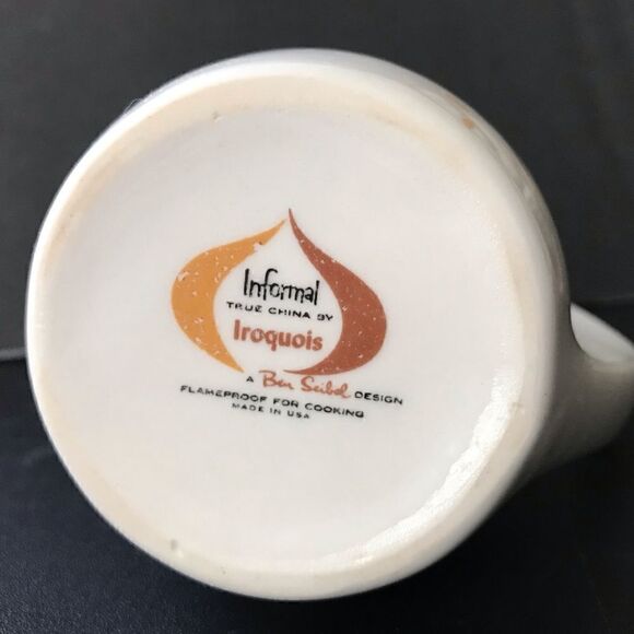 Vintage Iroquois Ben Seibel Harvest Time Informal Flameproof True China Creamer - Picture 14 of 14